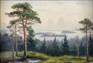 Maisema Lohjanjarvelta