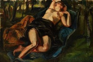La Sieste Dans La Foret by Andre Favory