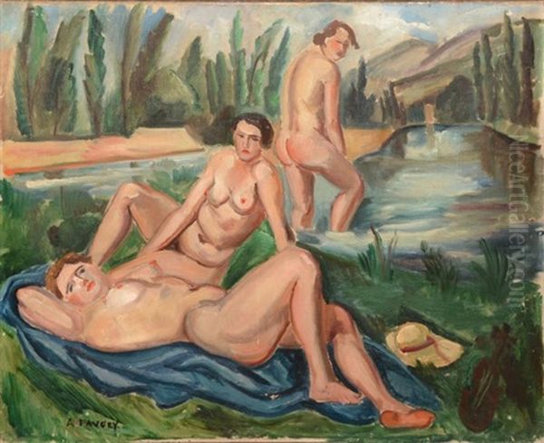 Trois Baigneuses A La Campagne - view 1