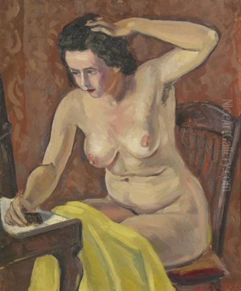 Femme Nue A Sa Toilette - view 1