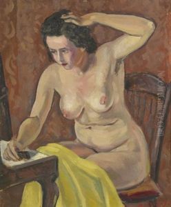 Femme Nue A Sa Toilette Femme Nue A Sa Toilette