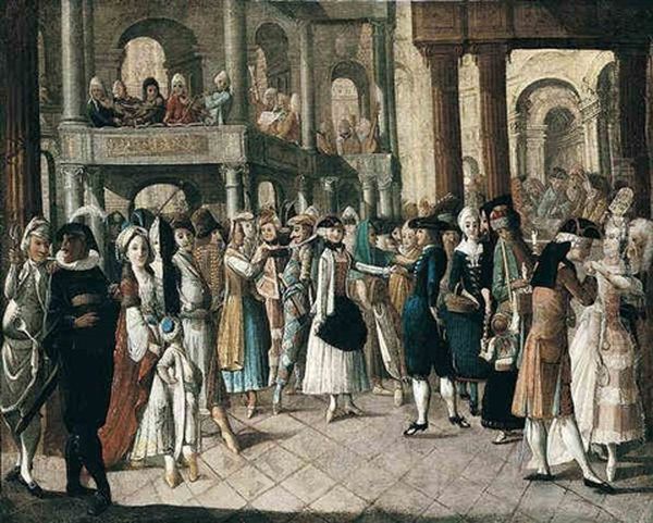 The Interior Of A Church At Carnival Time - view 1