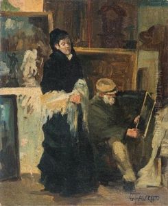 Scena D'atelier by Giacomo Favretto