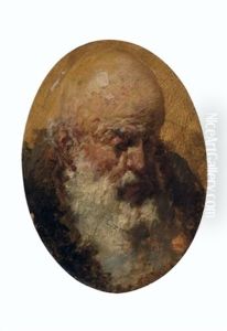 Ritratto Del Padre by Giacomo Favretto