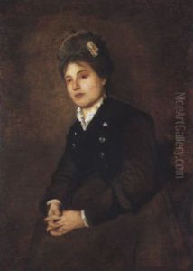 Giovane Donna In Abito Marrone