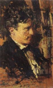 Ritratto Nello Studio Del Pittore, 1881 by Giacomo Favretto