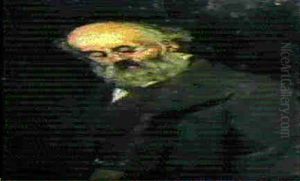 Ritratto Del Padre by Giacomo Favretto