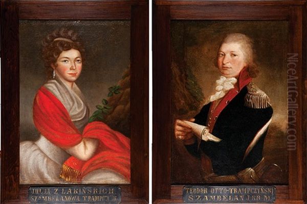 Malzonkowie Teodor Otto I Julia Z Lakinskich Trampczynscy (pair) - view 1