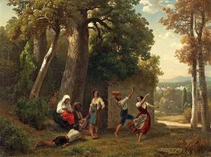 Tanzende by Josef Fay