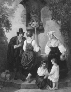 Am Brunnen by Josef Fay