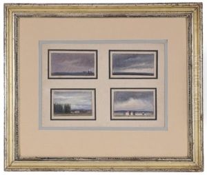 Landskap (4 Works) by Thomas Fearnley