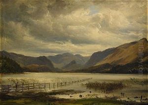 Landskap Fran Derwent Water, Lake District Landskap Fran Derwent Water, Lake District