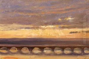 Landskap Med Bro Over Elben by Thomas Fearnley