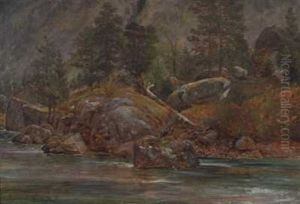 Elvebredd, Romsdal by Thomas Fearnley