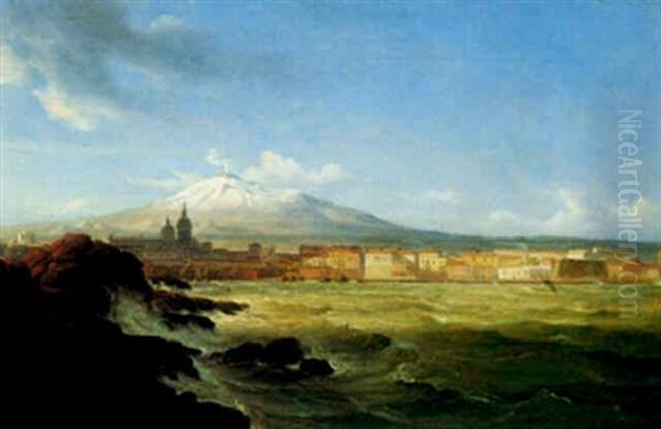 A View Of Mount Etna From The Sea - view 1