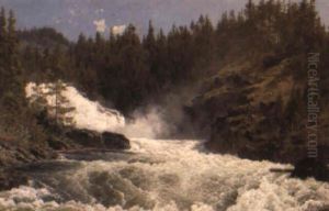 Vild Fors I Bergslandskap by Thomas Fearnley