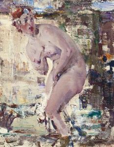 Nude In River