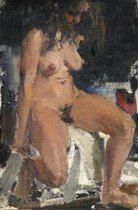 Seated Nude by Nicolai Ivanovich Fechin