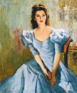 Portrait Of A Lady by Nicolai Ivanovich Fechin