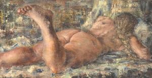 Reclining Nude by Nicolai Ivanovich Fechin