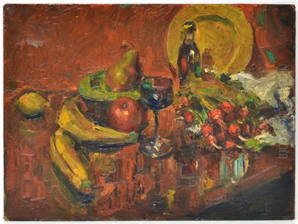 Still Life With Fruit And Gold Plate - view 1