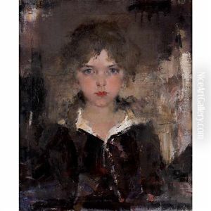 The Little Girl (the Artist's Daughter, Eya) by Nicolai Ivanovich Fechin