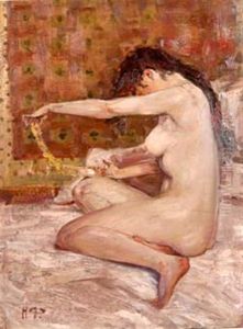 Weiblicher Akt by Nicolai Ivanovich Fechin