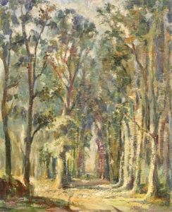 Forest Landscape by Nicolai Ivanovich Fechin