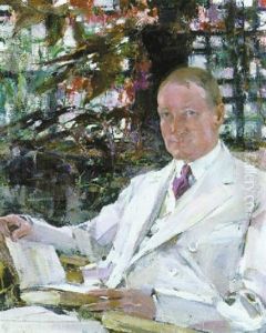 Portrait Of John Burnham by Nicolai Ivanovich Fechin