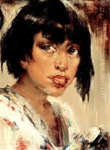 Portrait Of Indian Youth by Nicolai Ivanovich Fechin