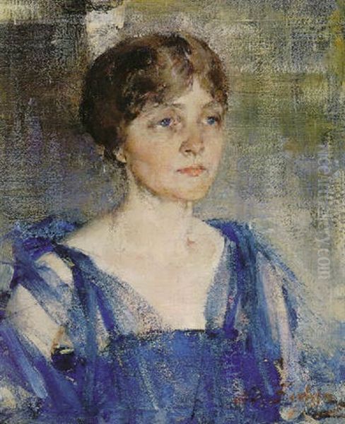 A Woman In Blue - view 1
