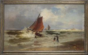 An Der Hollandischen Kuste by Fritz Fechner