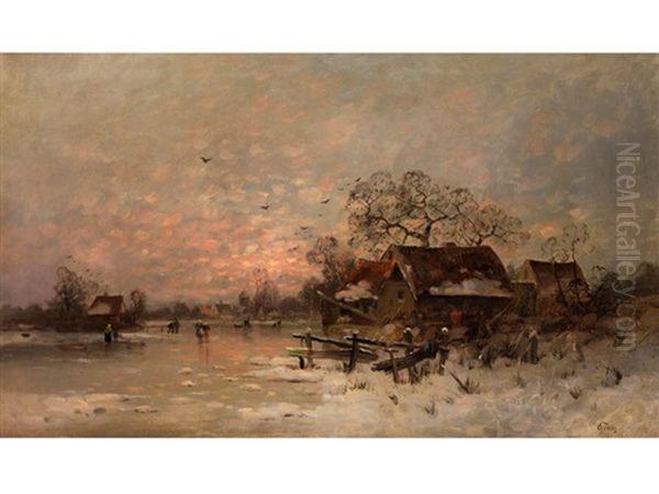 Abendliche Winterlandschaft - view 1