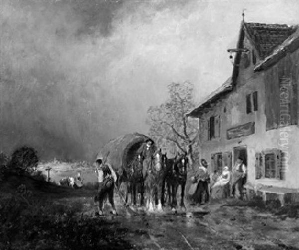 Planwangen Vor Einem Bayerischen Landgasthaus - view 1