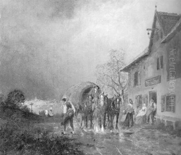 Rast Vor Einem Wirtshaus - view 1