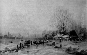 Wintermorgen Am Flus Wintermorgen Am Flus