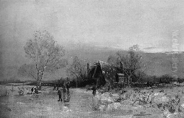 Winterlandschaft Mit Bauernhaus - view 1