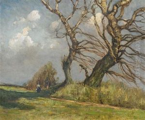 Vorfruhling Am Feldrand by Hans Peter Feddersen the Younger