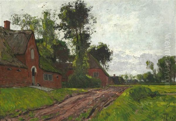 A Road By A Frisian Farm - view 1