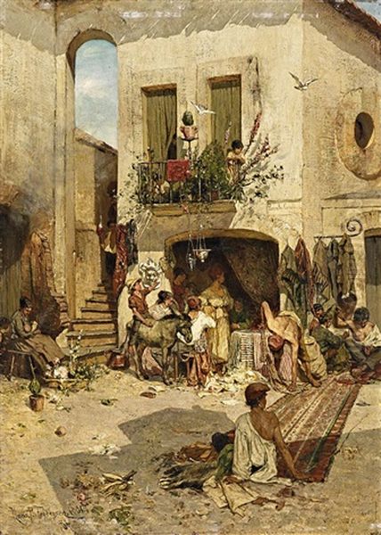 In Den Gassen Einer Stadt Im Sudlichen Italien - view 1