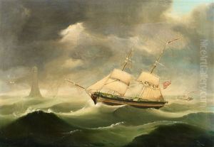 The "georg Delius" At Sea by Carl Justus Harmen Fedeler