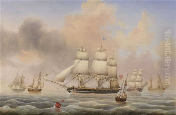 Sailing Ships On The Sea - view 1