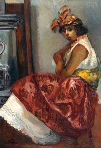 Seated Female Figure by Adolphe Feder