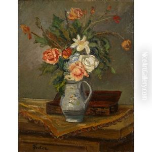 Still Life With Flowers by Adolphe Feder