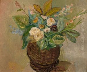 Vase De Fleurs by Adolphe Feder