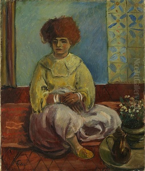 Portrat Einer Frau In Orientalischer Kleidung - view 1