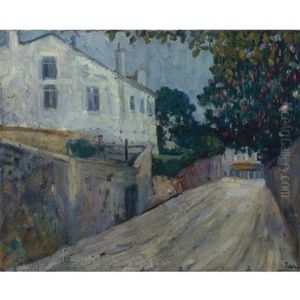 Street Scene by Adolphe Feder