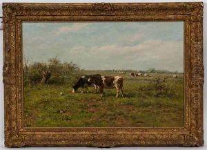 Cows In Pasture by Mariya Alekseeva Fedorova