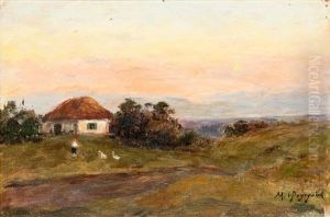 Sunset In The Countryside by Mariya Alekseeva Fedorova
