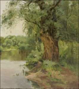 Vanha Puu Rannassa (an Old Tree By The Water) by Mariya Alekseeva Fedorova